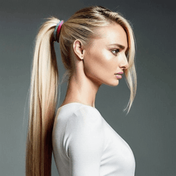 Ponytail Blonde Hairstyle AI avatar/profile picture for women